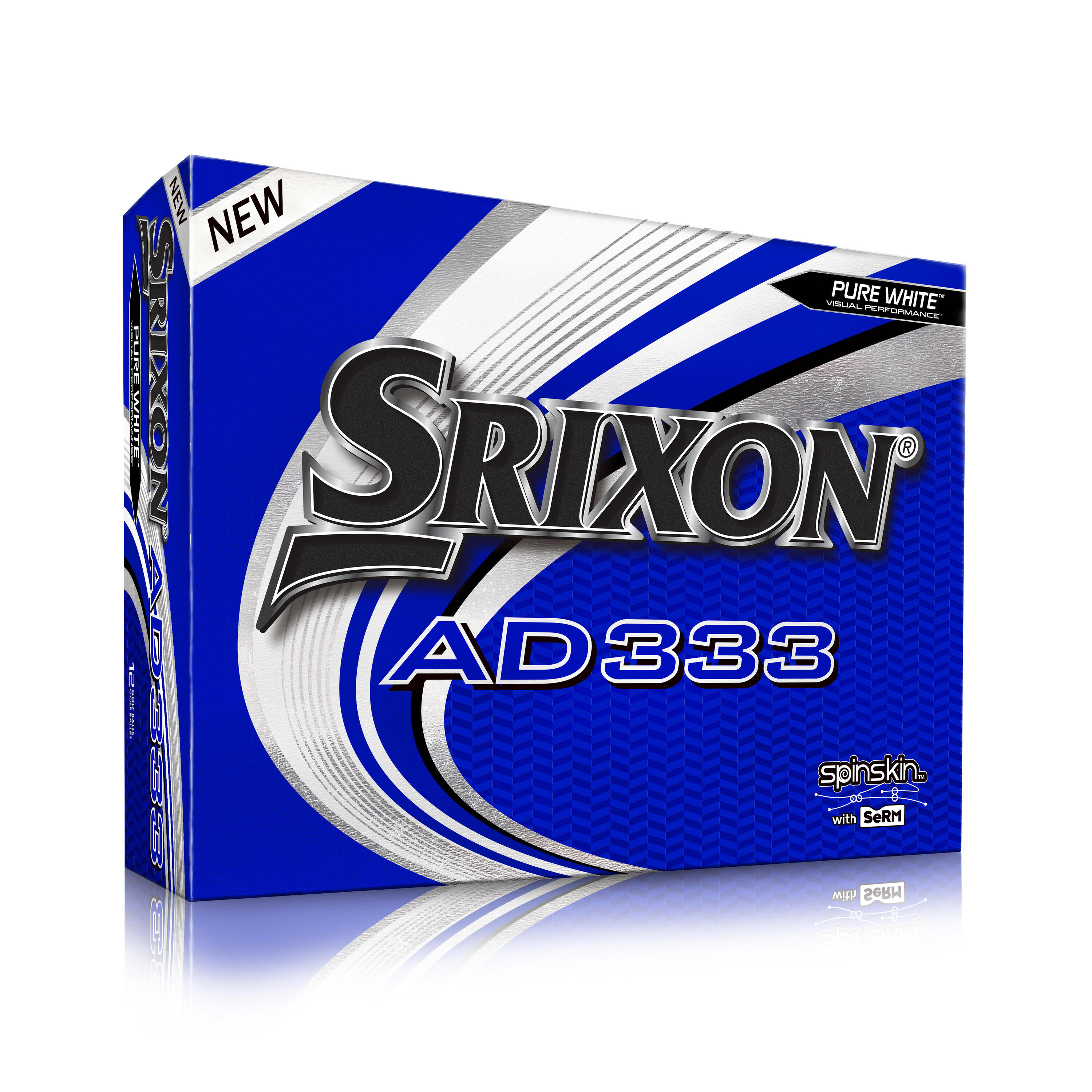 

Мячи для гольфа AD333 12 штук белые SRIXON, белый