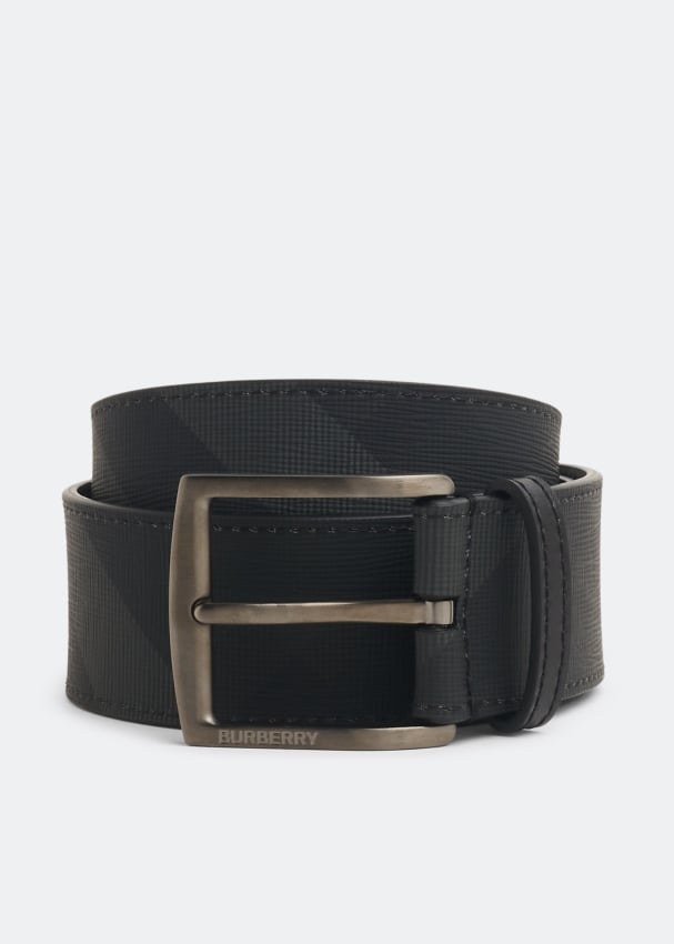 Ремень BURBERRY Reversible Charcoal Check print belt, принт шарф burberry check wool кремовый