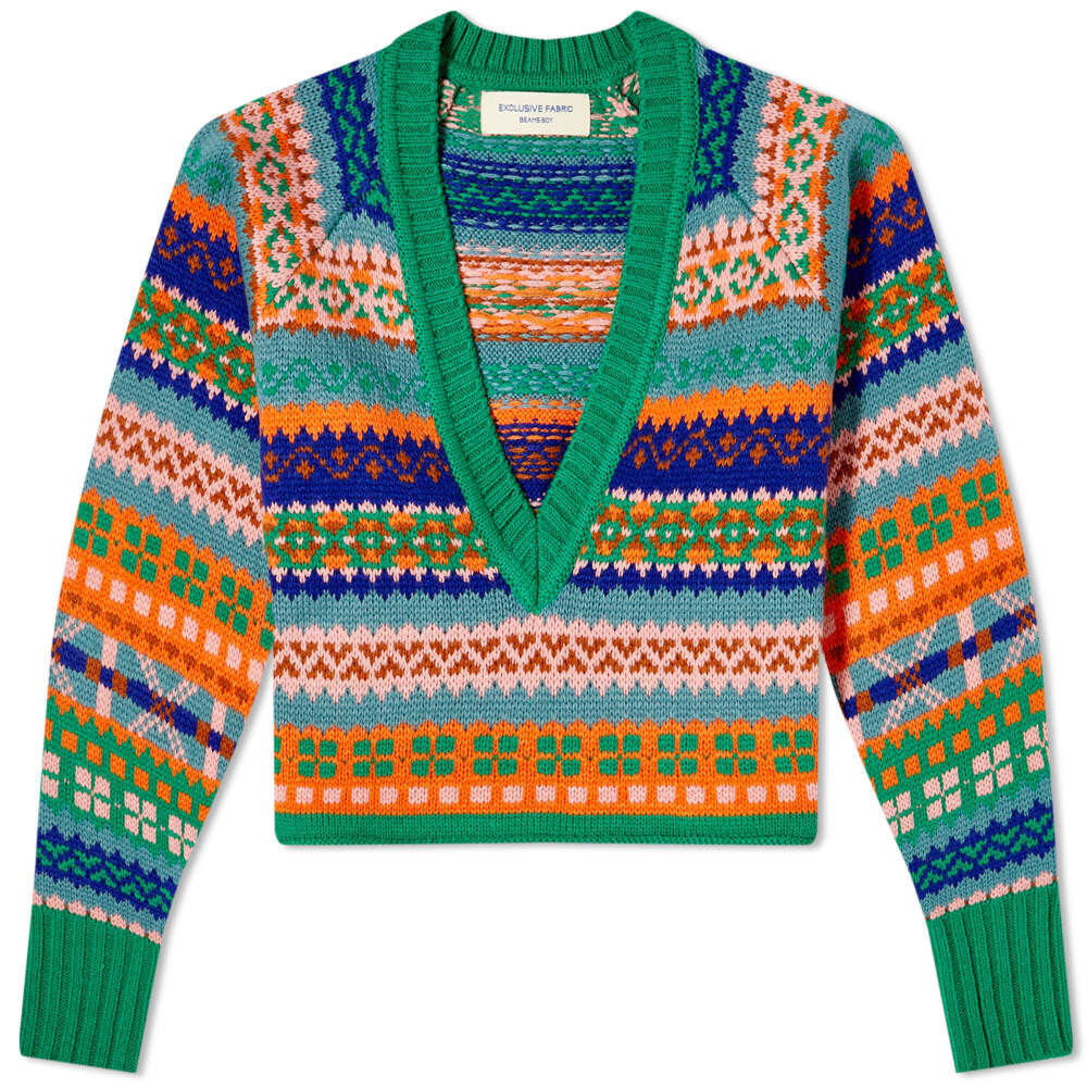 

Джемпер Beams Boy V Neck Fairisle Knit