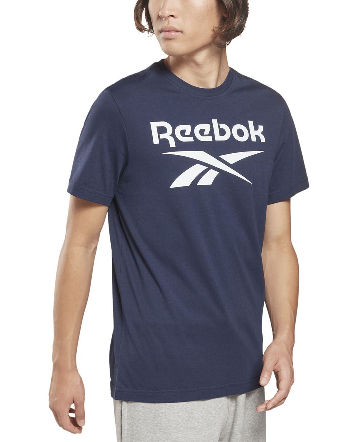 

Футболка Reebok Slim Fit Identity, темно-синий/черный