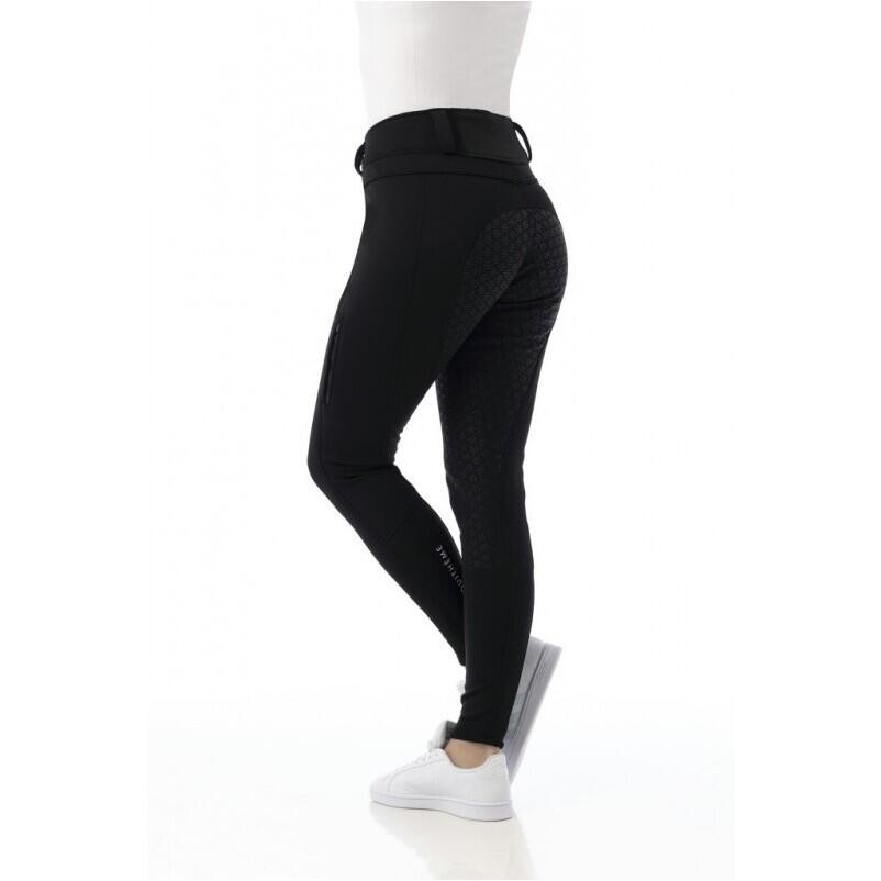 

Бриджи женские зимние Equithème Kitzbühel Softshell силиконовые, черный
