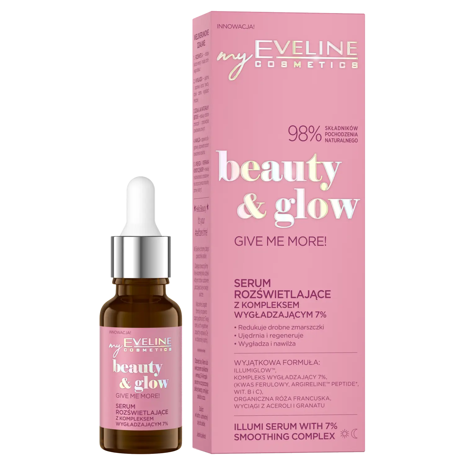 

Eveline Cosmetics Beauty&Glow осветляющая сыворотка для лица, 18 мл