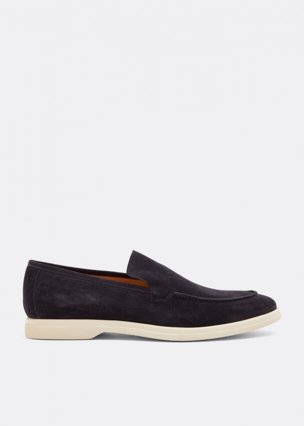 

Лоферы ELEVENTY Suede loafers, синий
