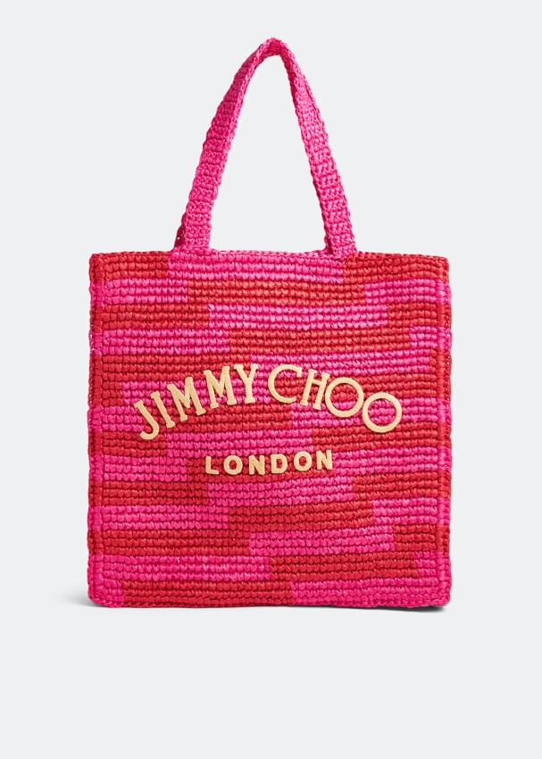 

Сумка-тоут JIMMY CHOO Beach small tote bag, розовый