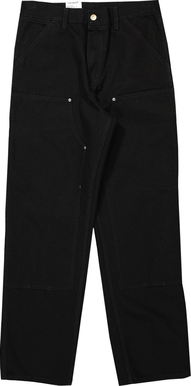 

Брюки Carhartt WIP Double Knee Pant 'Black Rinsed', черный