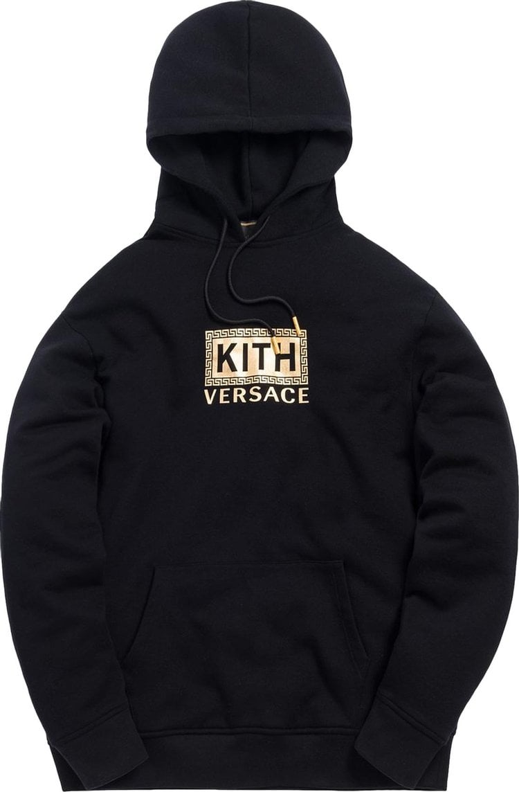 Худи Kith x Versace Greek Key Hoodie 'Black', черный - фото