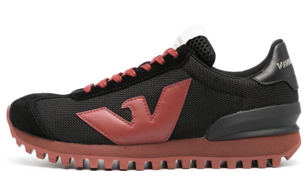 

Кроссовки EMPORIO ARMANI Eagle-patch Low-top Sneakers, черный