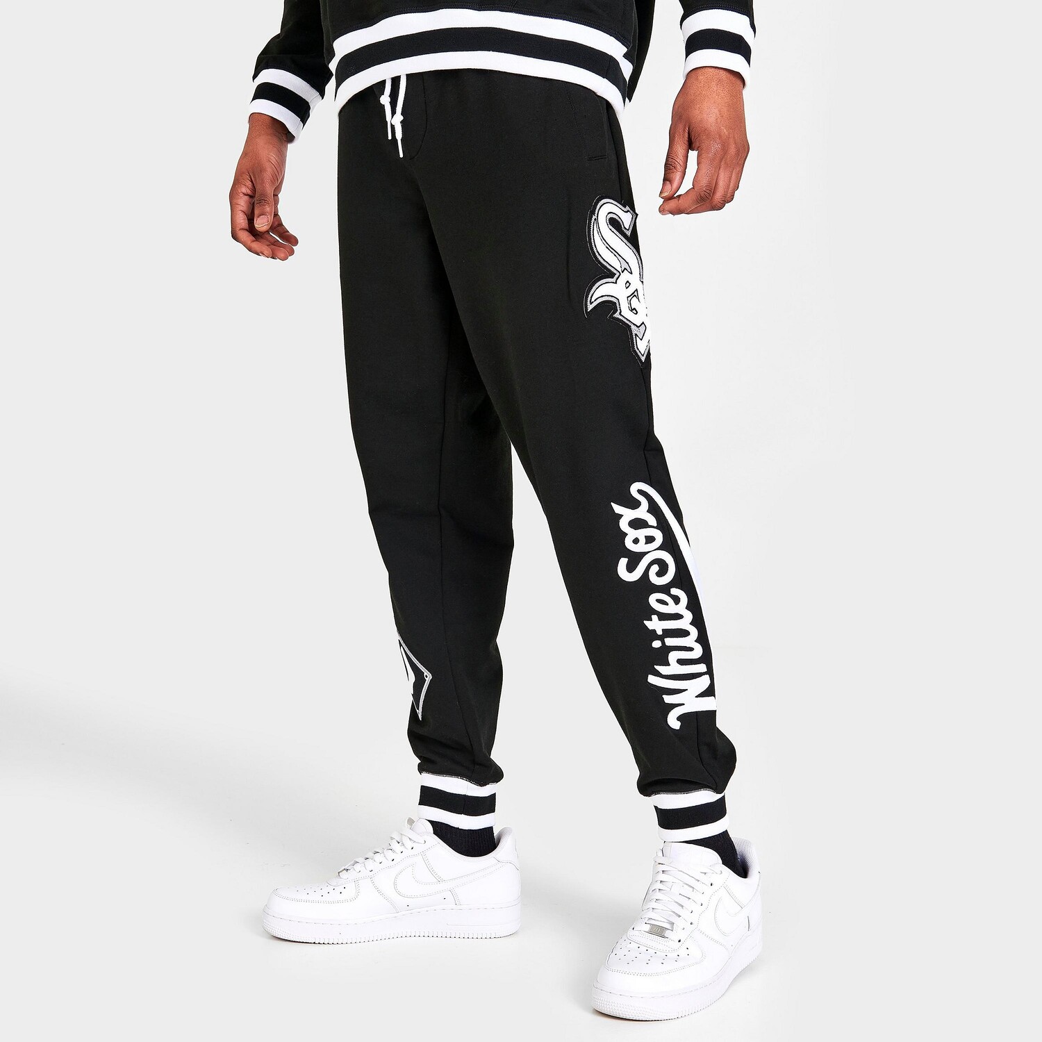 Мужские брюки-джоггеры New Era Logo Select Chicago White Sox MLB, черный