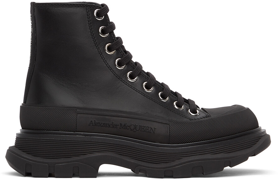 

Черные кожаные кроссовки Tread Slick Alexander McQueen