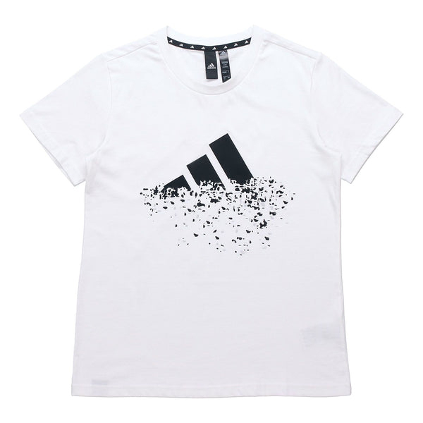 Футболка Adidas Str Tee Gfx Contrasting Colors Printing Sports Short Sleeve White T-Shirt, Белый