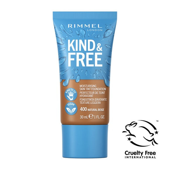 

Rimmel Kind & Free Vegan Увлажняющая тональная основа 400 Натуральный бежевый 30мл