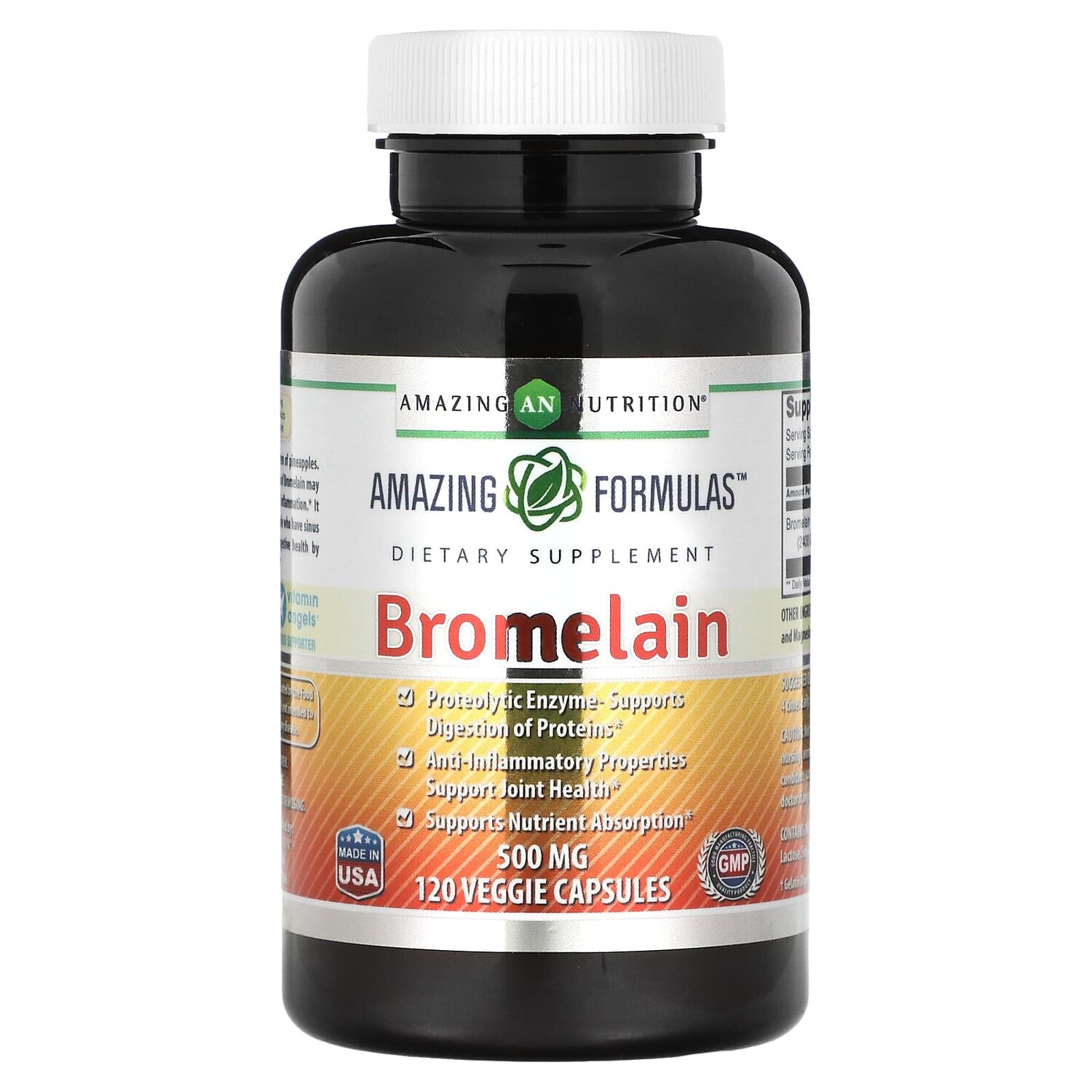 

Бромелаин Amazing Nutrition, 120 растительных капсул
