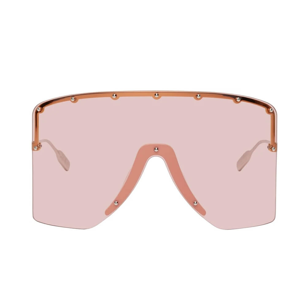 

Солнцезащитные очки Gucci Silver & Gold GG Mask, розовый