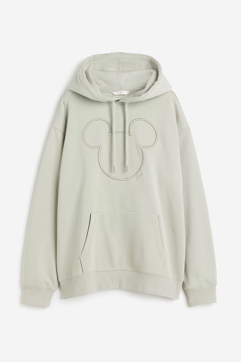 

Худи H&M Mickey Mouse With Motif, светлый серо-зеленый