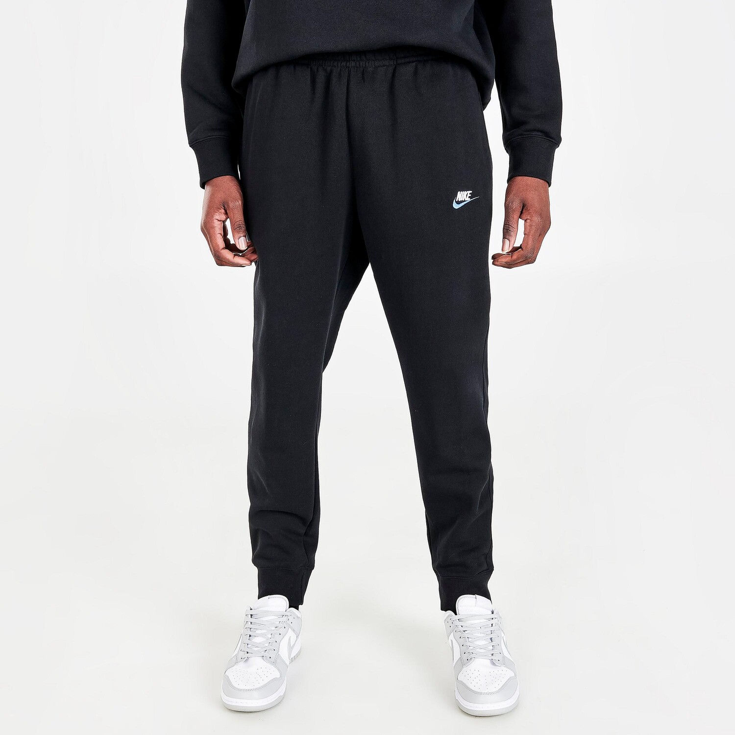 

Флисовые брюки-джоггеры с манжетами Nike Sportswear Club, черный