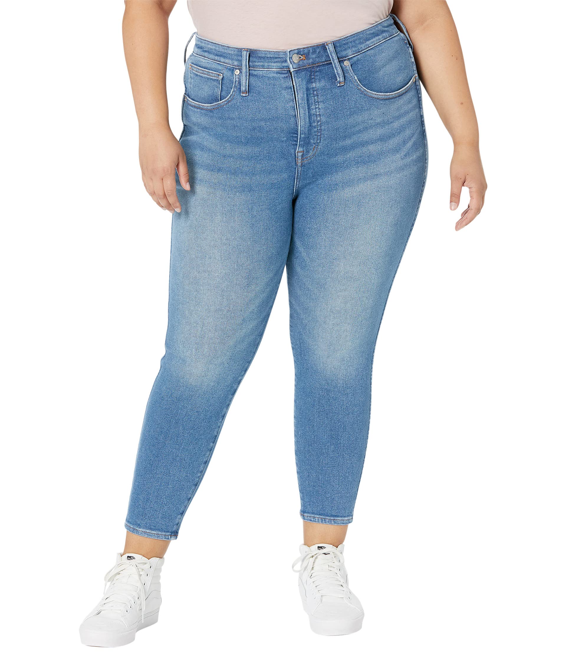 Джинсы Madewell, Plus Size 10 High-Rise Skinny Crop Jeans in Sheffield Wash