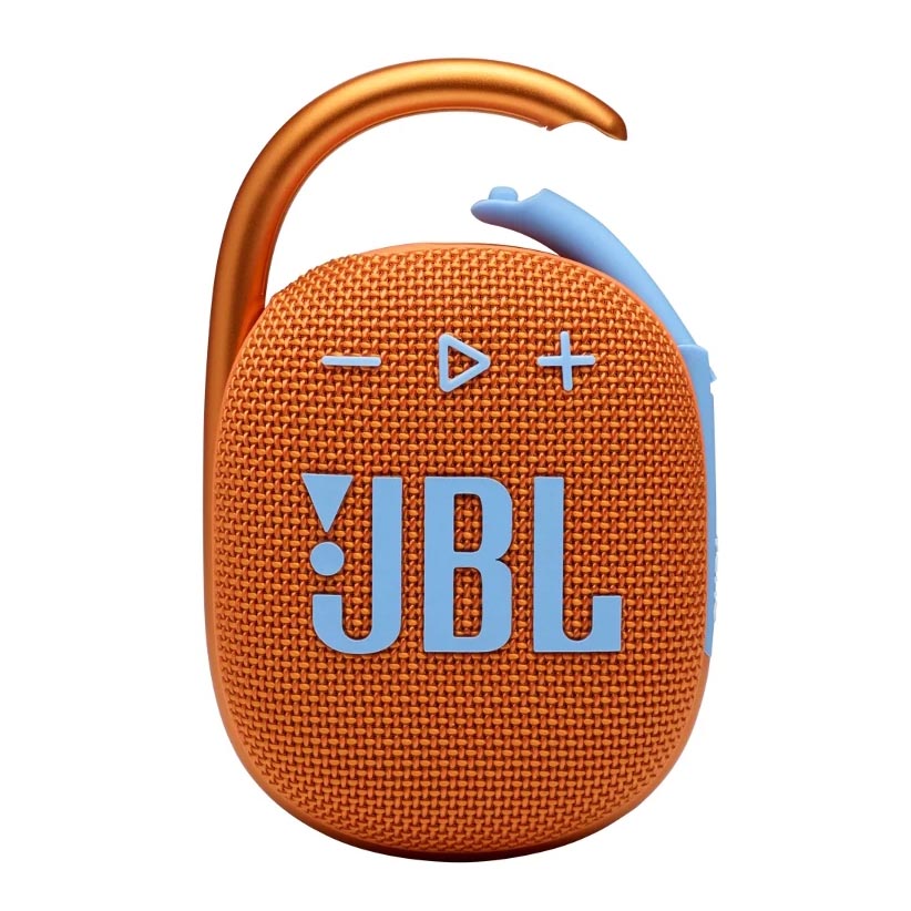 цена Портативная акустическая система JBL CLIP 4, оранжевый/голубой