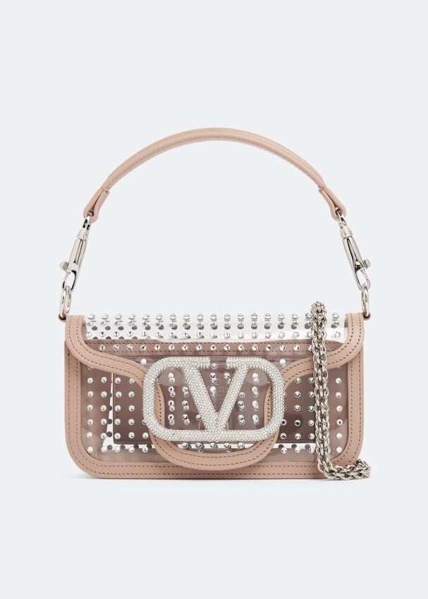 

Сумка VALENTINO GARAVANI Locò small shoulder bag, бежевый