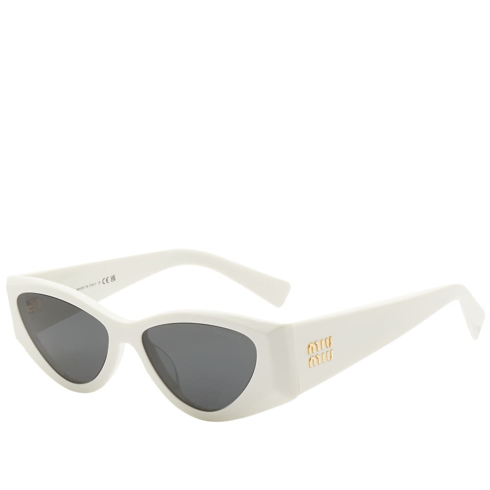 Солнцезащитные очки Miu Miu Eyewear 06YS, белый ресейл очки miu miu sunglasses белый отличное