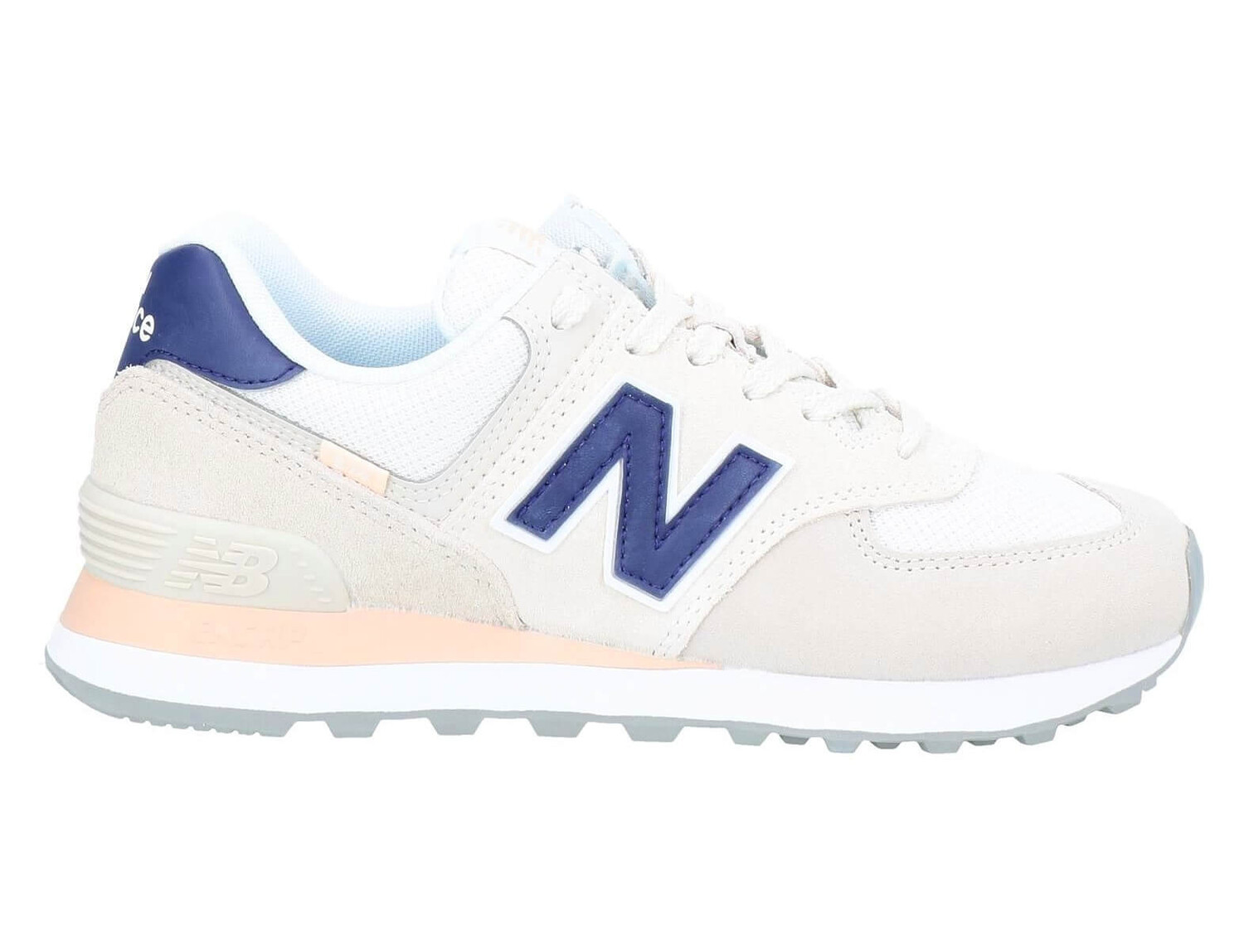 

Кроссовки New Balance 574, бежевый/синий