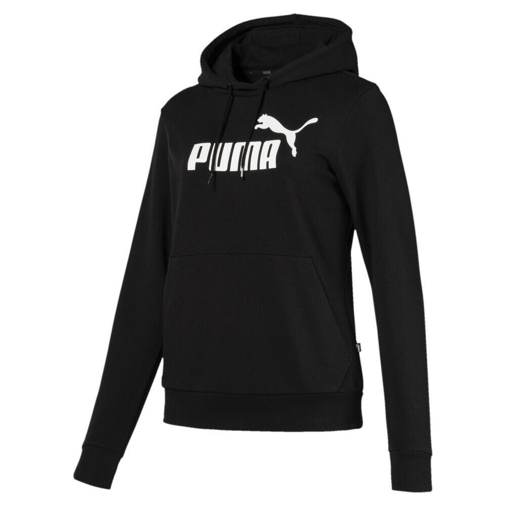 

Пуловеры PUMA ESS Logo Hoody TR, оливково-черный