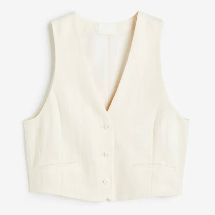 

Жилет H&M Suit Vest, кремовый