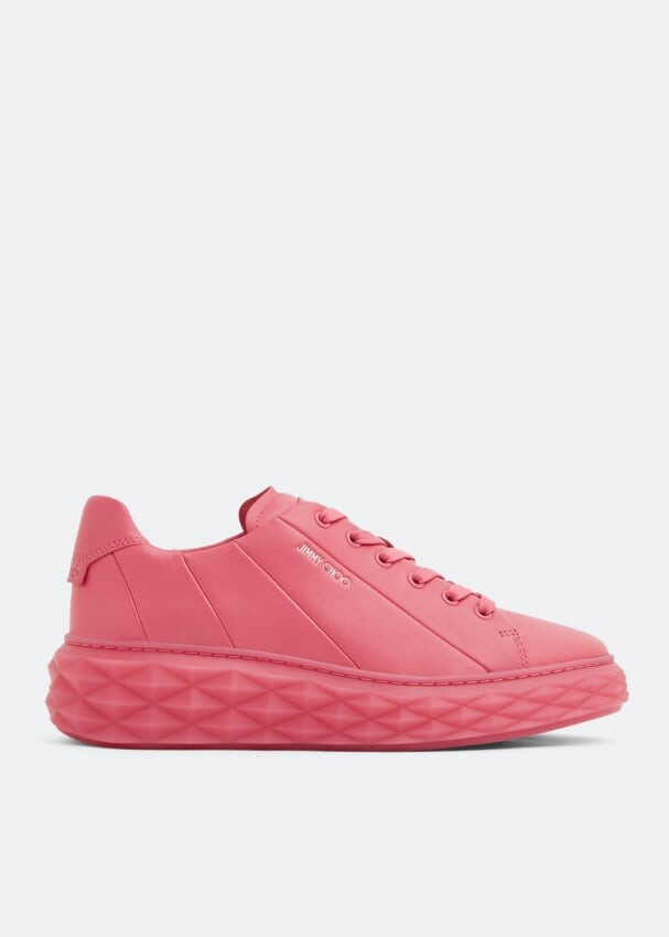 

Кроссовки JIMMY CHOO Diamond Light Maxi sneakers, розовый