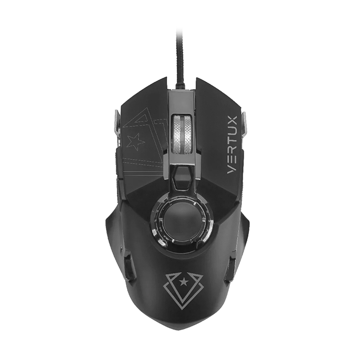 Проводная игровая мышь Vertux Cobalt, черный/серый фото
