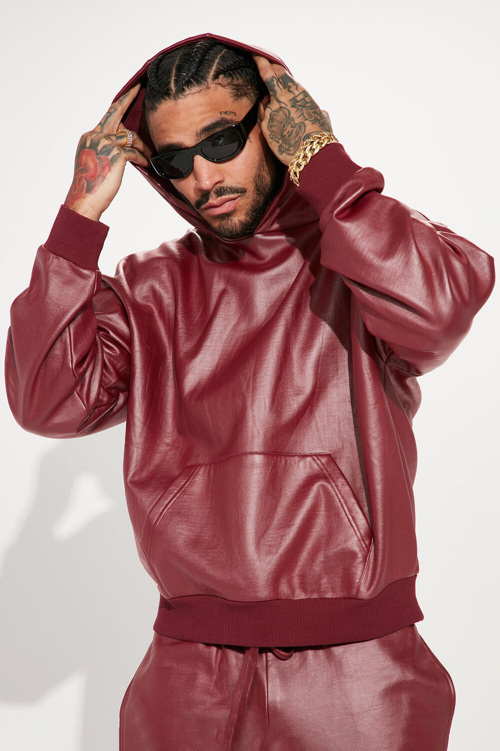 

Худи Fashion Nova RTFNM1005H, бордовый, Красный
