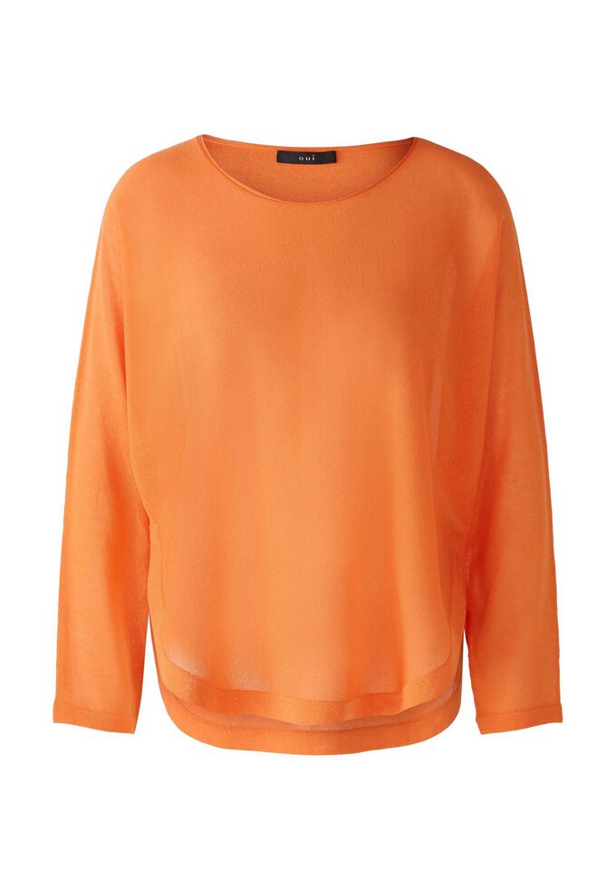 Пуловер Oui, оранжевый