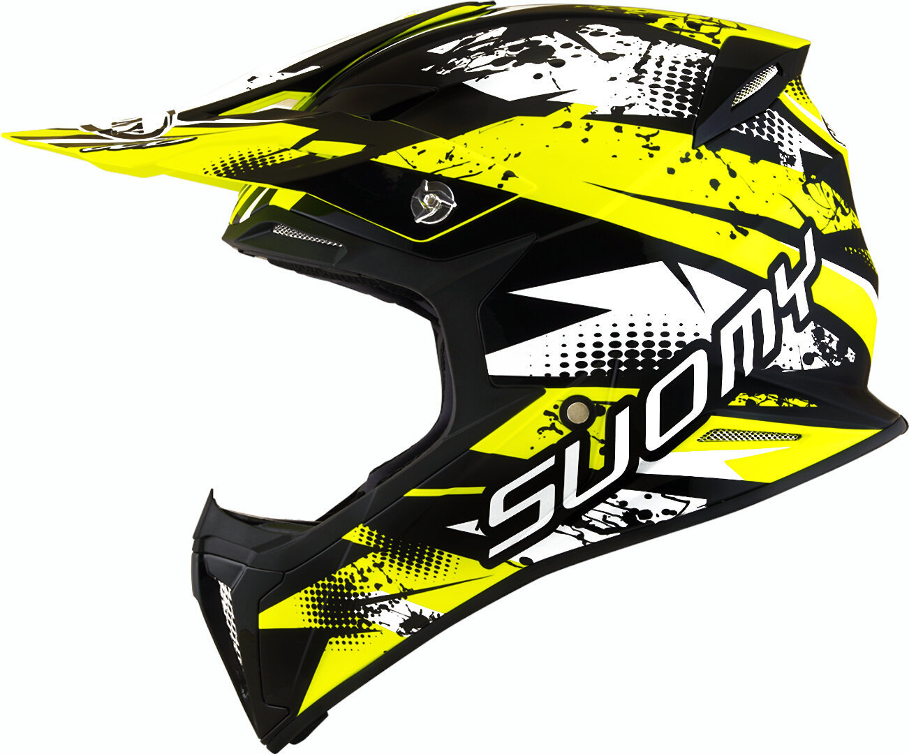 цена Шлем Suomy X-Wing Gap для мотокросса, желтый/черный/белый