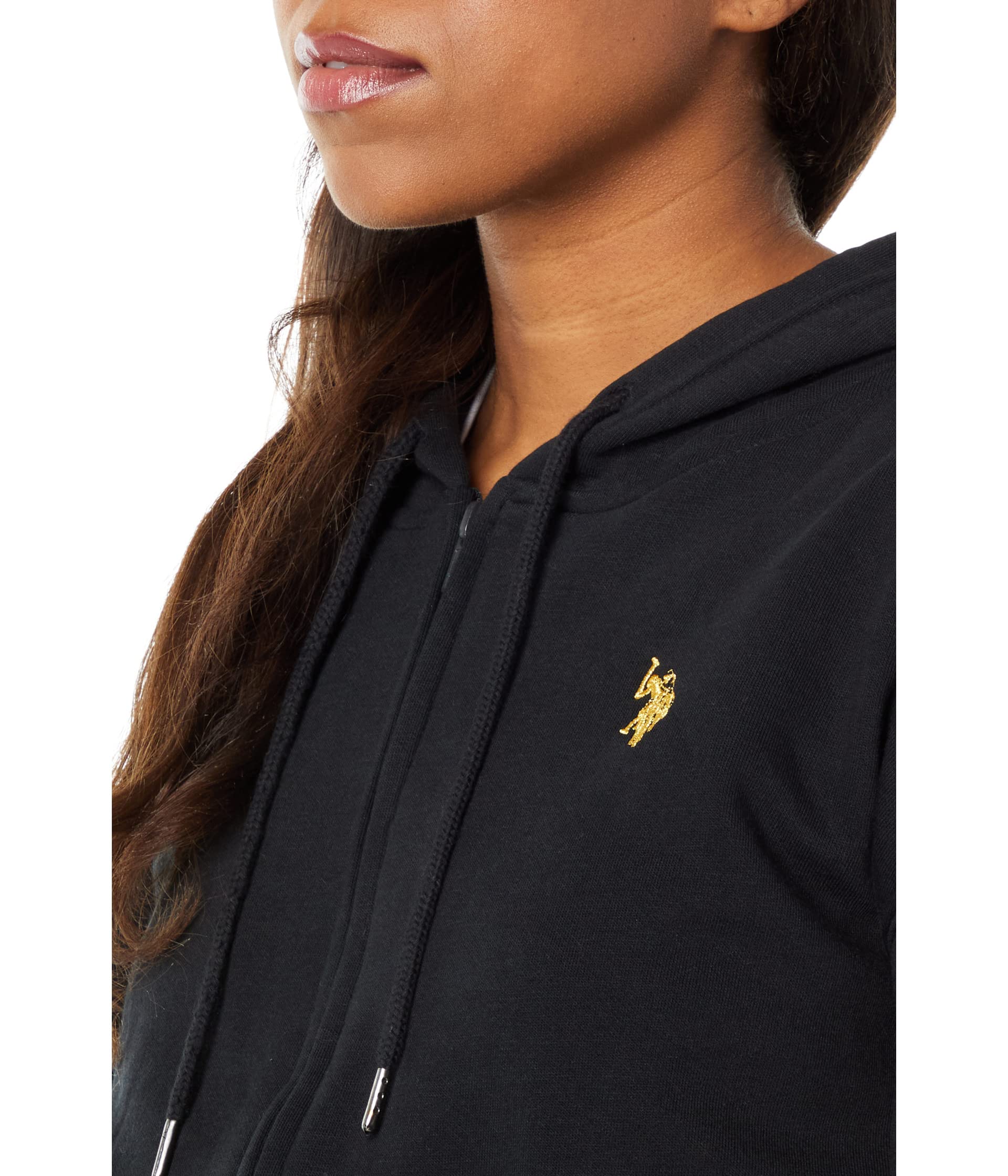 Худи U.S. POLO ASSN., Long Sleeve Metallic Print Logo Zip-Up Hoodie