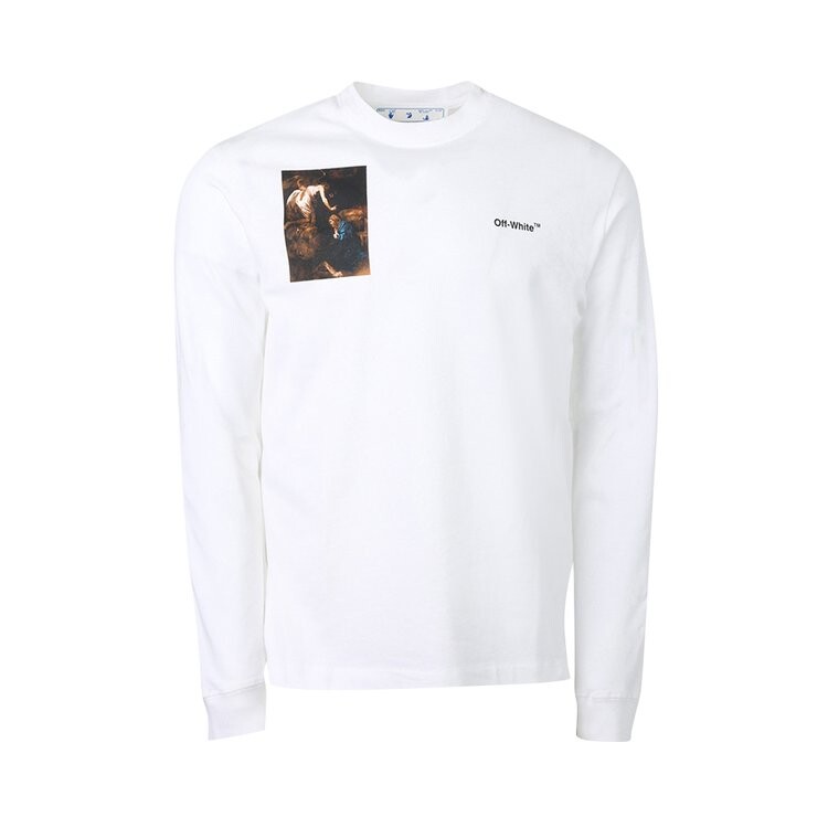 

Лонгслив Off-White Caravaggio Lute Skate Long-Sleeve Tee 'White/Black', белый