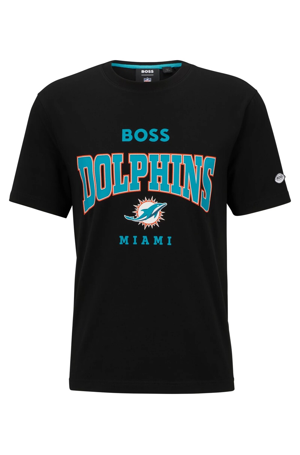 

Футболка Boss X Nfl Stretch-cotton With Collaborative Branding Dolphins, черный