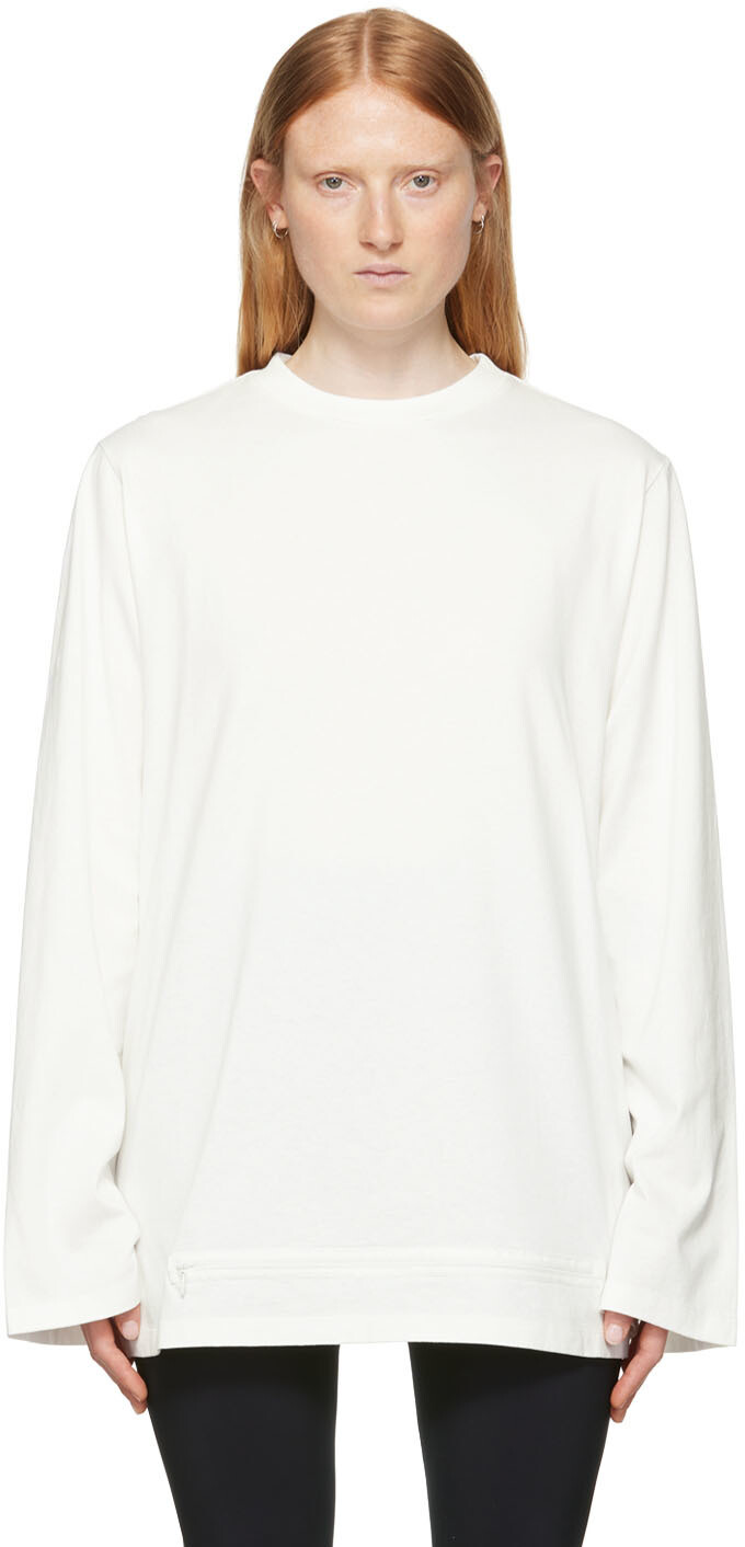 

Off-White футболка с длинными рукавами на молнии MM6 Maison Margiela