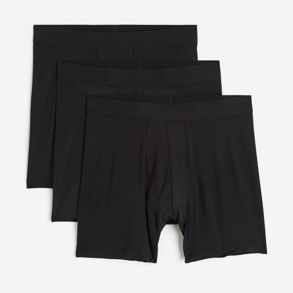 

Спортивные боксеры H&M Kids DryMove Briefs, 3 предмета, черный
