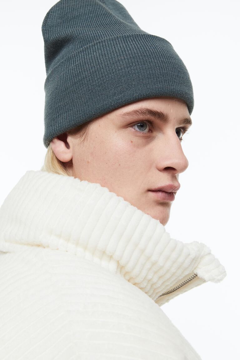 

Вязаная шапка H&M, темно-бирюзовый