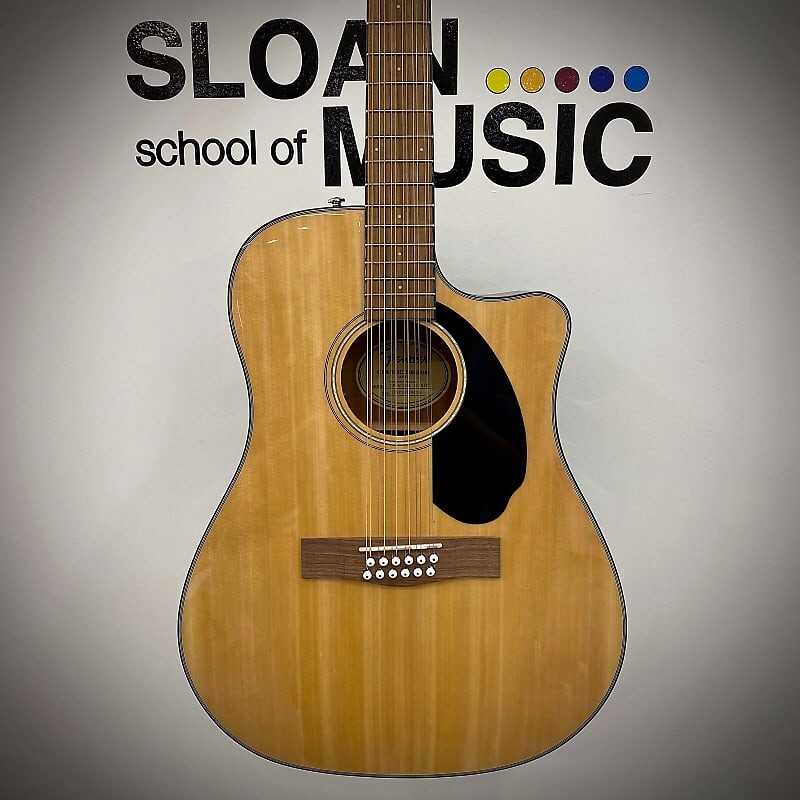 

Fender CD-60SCE Дредноут 12-струнный CD60S- BLK Acoustic Guitar