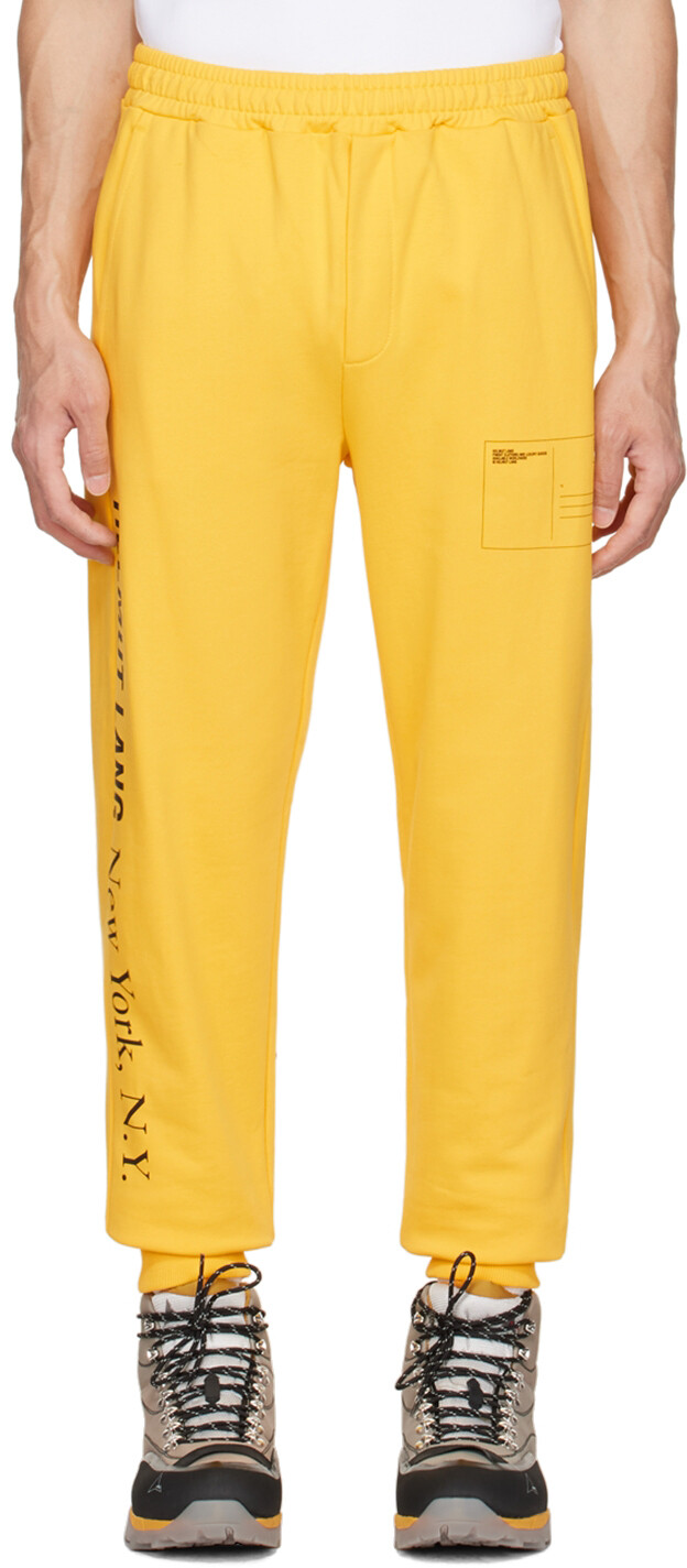 

Желтые хлопковые брюки для отдыха Helmut Lang, Желтый