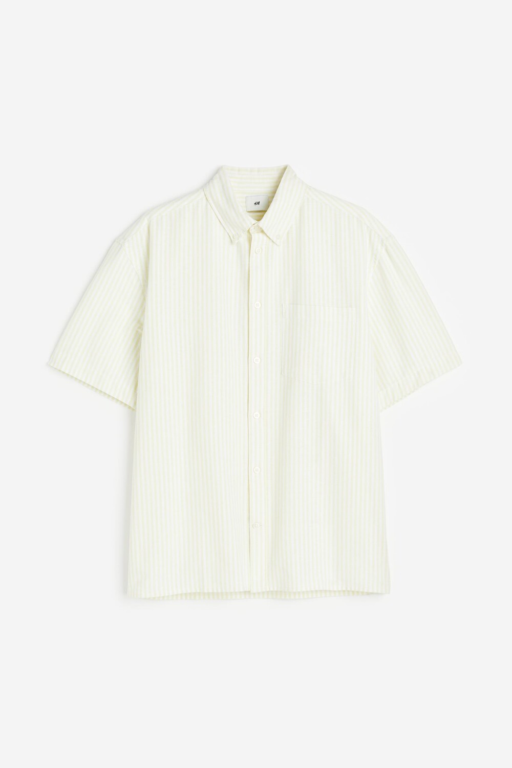 

Рубашка H&M Relaxed Fit Shirt, светло-зеленый
