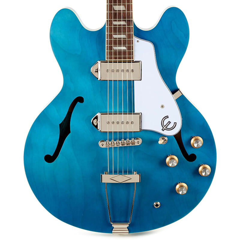 

Epiphone Casino Worn Hollowbody - поношенная синяя джинсовая ткань