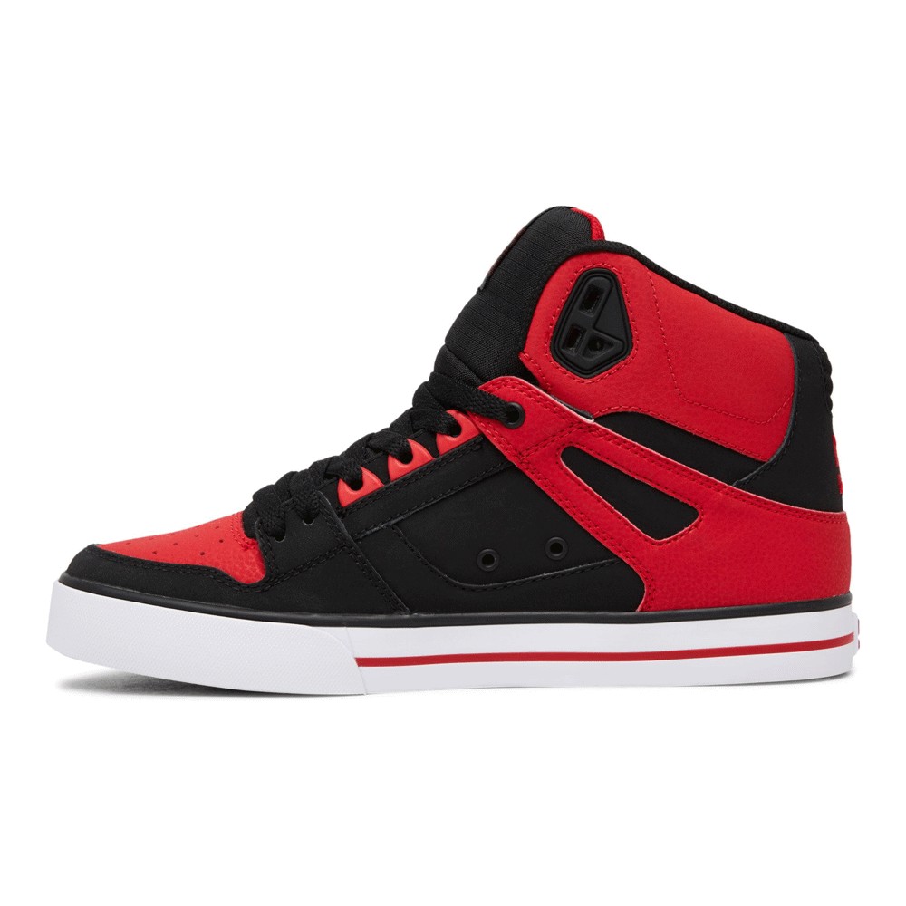 кроссовки dc shoes pure unisex black black white Кроссовки Dc Shoes Pure Unisex, fiery red/white/black