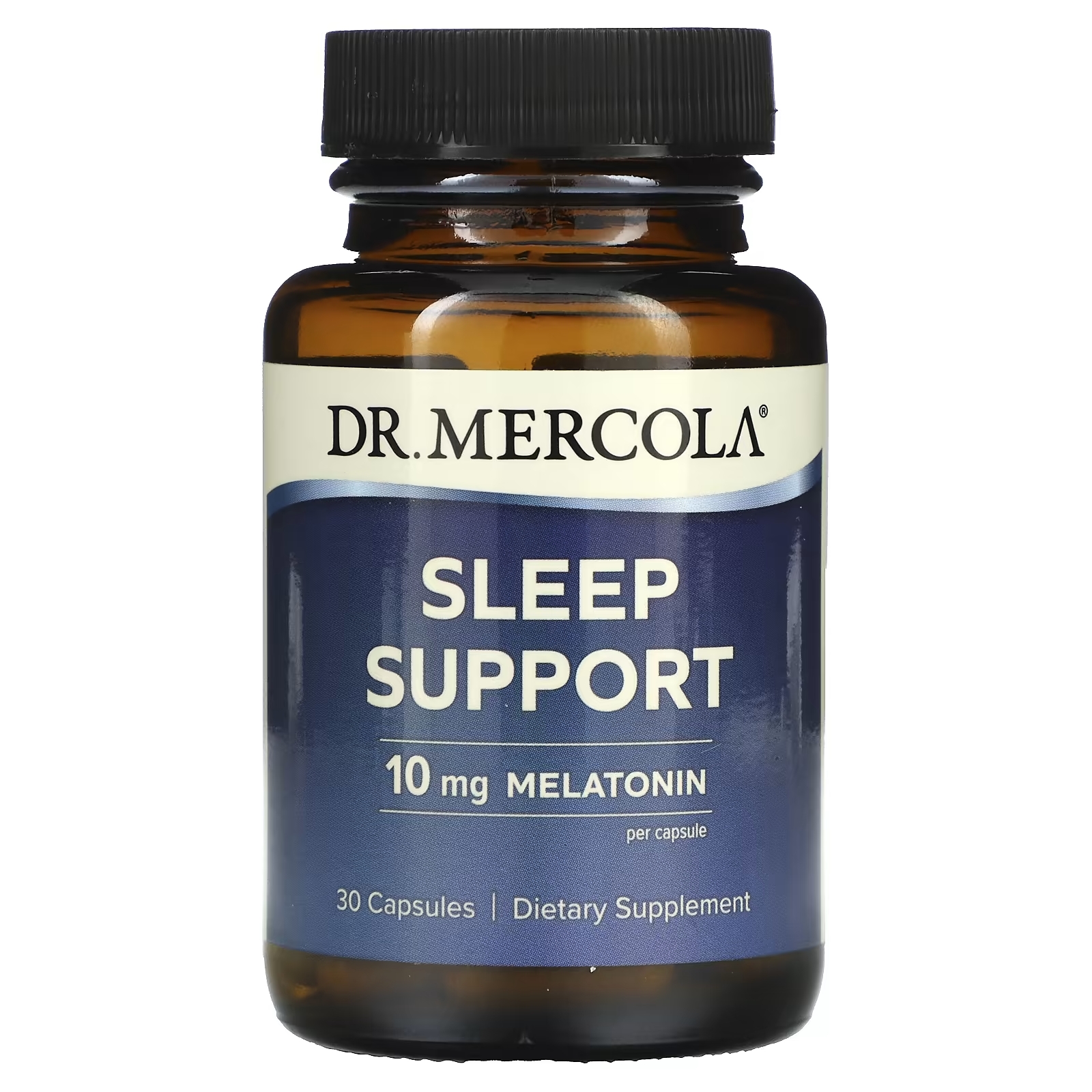 Dr. Mercola Поддержка сна 10 мг, 30 капсул dr mercola мелатонин поддержка сна 1 5 мг 90 капсул