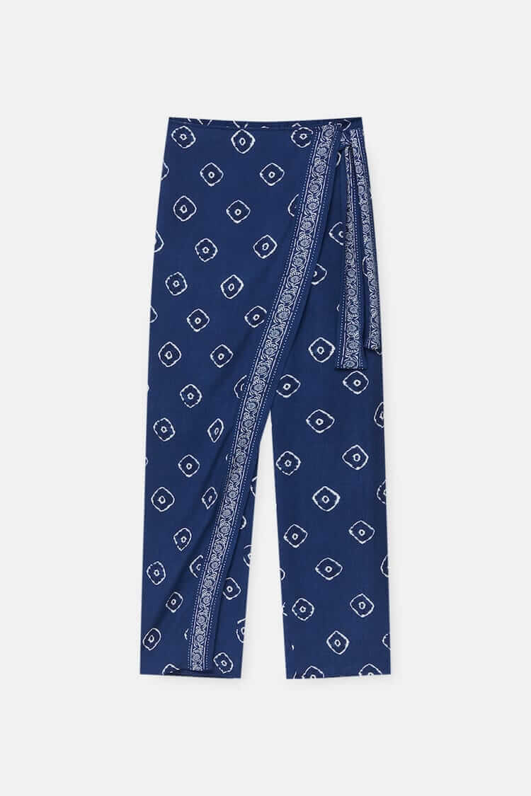 

Брюки Pull&Bear Rustic Wrap, синий