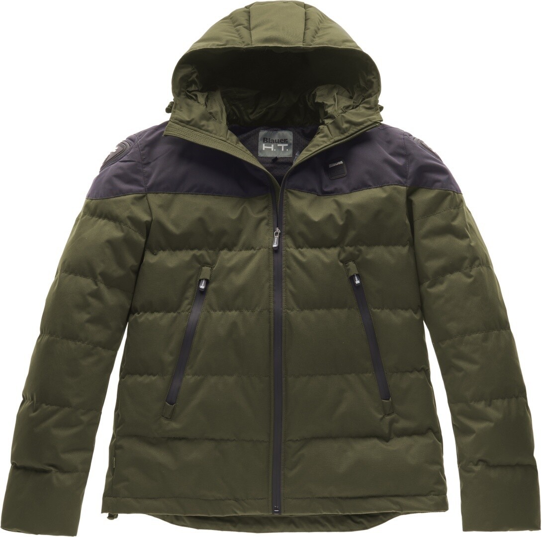 

Мотоциклетная текстильная куртка Blauer Easy Winter 2.0 с капюшоном, зеленый/синий