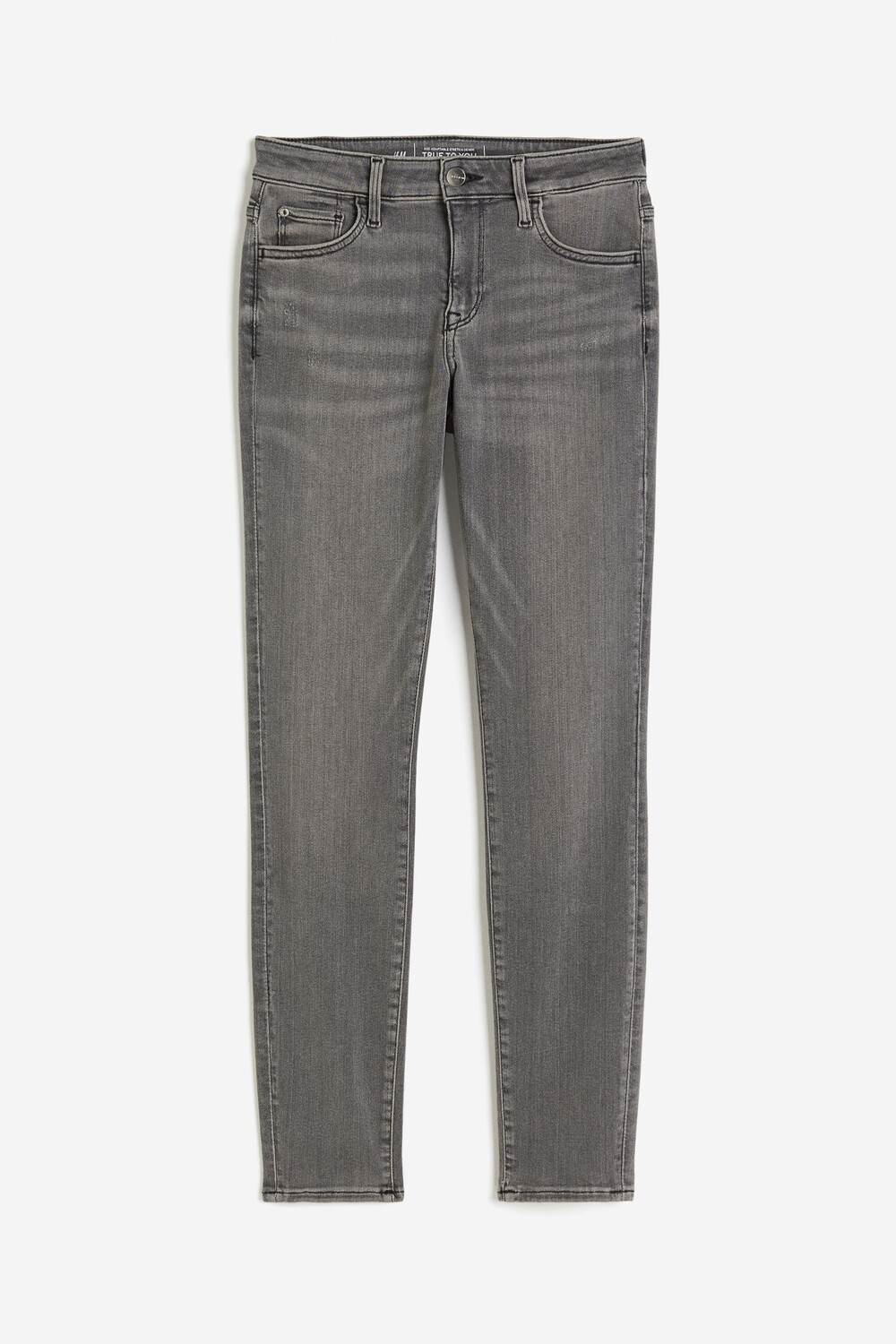

Джинсы H&M True To You Skinny Regular Ankle, серый