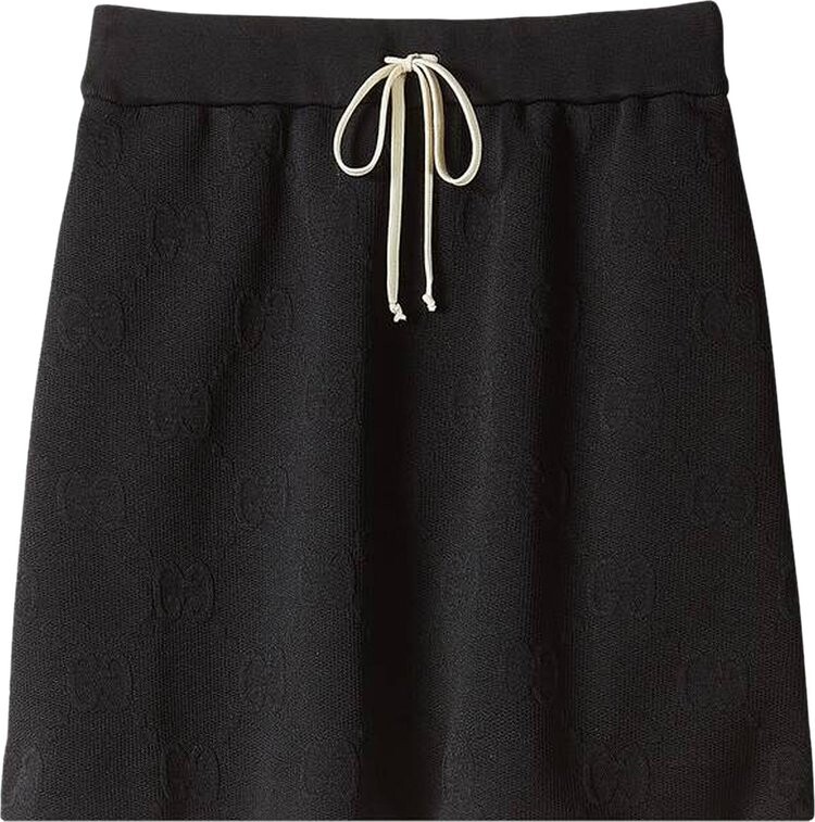 

Юбка Gucci GG Jacquard Jersey Skirt Black, черный