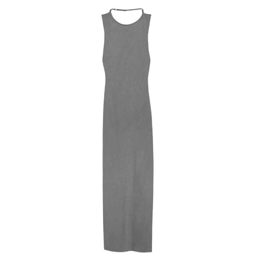 

Платье Pull&Bear Halter Neck Midi, серый