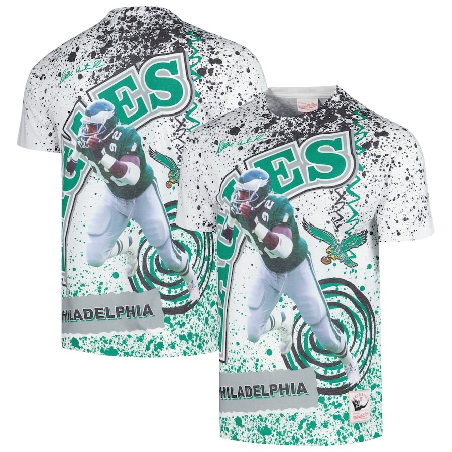 

Футболка с именем и номером Mitchell & Ness Philadelphia Eagles, белый