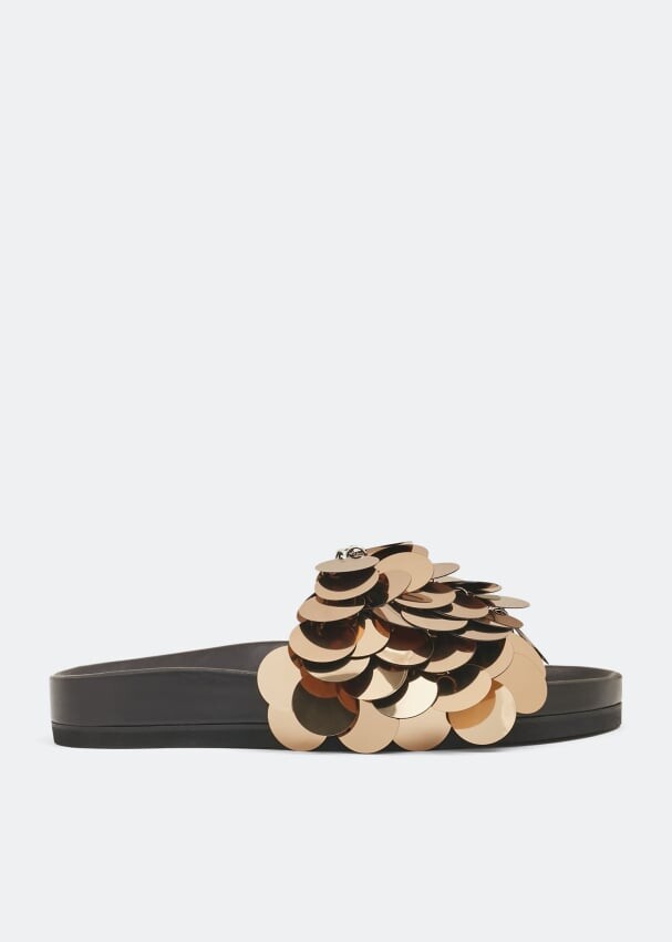 

Сандалии PACO RABANNE Disc embellished sandals, золотой